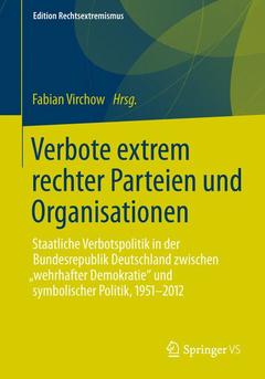 Cover of the book Verbote extrem rechter Parteien und Organisationen