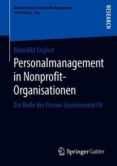 Cover of the book Personalmanagement in Nonprofit-Organisationen 