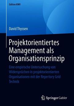 Couverture de l’ouvrage Projektorientiertes Management als Organisationsprinzip
