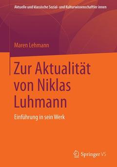 Cover of the book Zur Aktualität von Niklas Luhmann