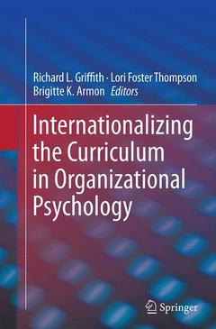 Couverture de l’ouvrage Internationalizing the Curriculum in Organizational Psychology