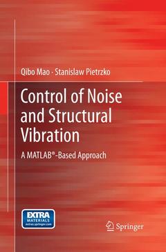Couverture de l’ouvrage Control of Noise and Structural Vibration