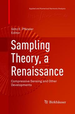 Couverture de l’ouvrage Sampling Theory, a Renaissance