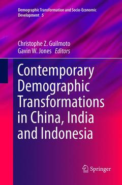 Couverture de l’ouvrage Contemporary Demographic Transformations in China, India and Indonesia