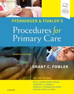 Couverture de l’ouvrage Pfenninger and Fowler's Procedures for Primary Care