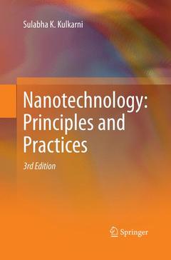 Couverture de l’ouvrage Nanotechnology: Principles and Practices