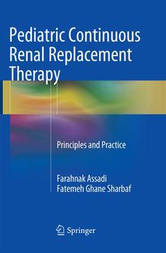 Couverture de l’ouvrage Pediatric Continuous Renal Replacement Therapy