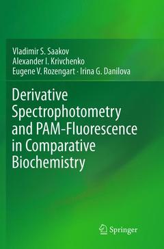Couverture de l’ouvrage Derivative Spectrophotometry and PAM-Fluorescence in Comparative Biochemistry