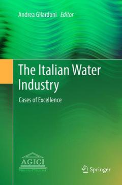 Cover of the book The Italian Water Industry