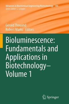 Couverture de l’ouvrage Bioluminescence: Fundamentals and Applications in Biotechnology - Volume 1