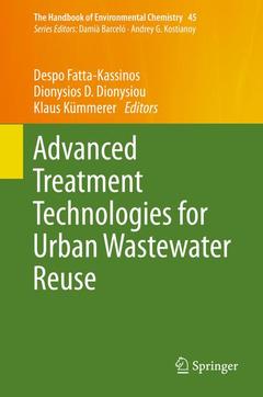 Couverture de l’ouvrage Advanced Treatment Technologies for Urban Wastewater Reuse