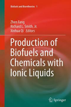 Couverture de l’ouvrage Production of Biofuels and Chemicals with Ionic Liquids