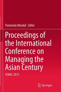 Couverture de l’ouvrage Proceedings of the International Conference on Managing the Asian Century