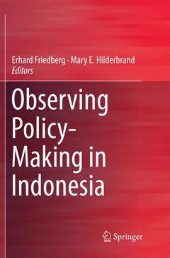 Couverture de l’ouvrage Observing Policy-Making in Indonesia
