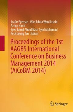Couverture de l’ouvrage Proceedings of the 1st AAGBS International Conference on Business Management 2014 (AiCoBM 2014)