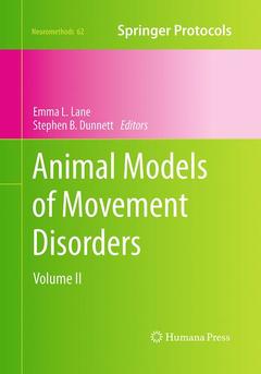 Couverture de l’ouvrage Animal Models of Movement Disorders