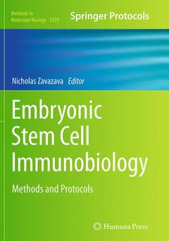 Couverture de l’ouvrage Embryonic Stem Cell Immunobiology