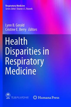 Couverture de l’ouvrage Health Disparities in Respiratory Medicine
