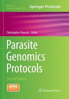 Couverture de l’ouvrage Parasite Genomics Protocols