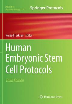 Couverture de l’ouvrage Human Embryonic Stem Cell Protocols