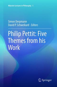 Couverture de l’ouvrage Philip Pettit: Five Themes from his Work