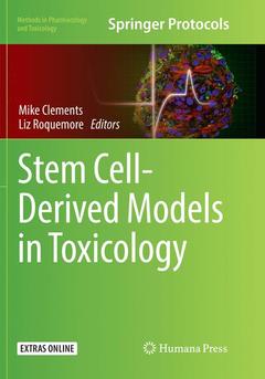 Couverture de l’ouvrage Stem Cell-Derived Models in Toxicology