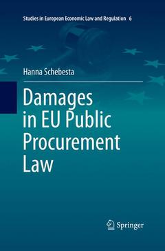 Couverture de l’ouvrage Damages in EU Public Procurement Law