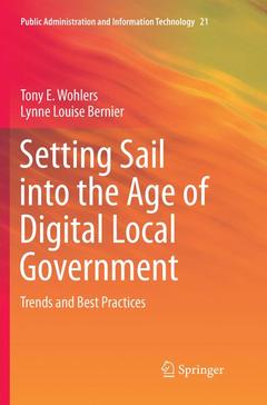Couverture de l’ouvrage Setting Sail into the Age of Digital Local Government