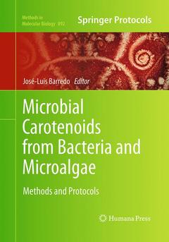 Couverture de l’ouvrage Microbial Carotenoids from Bacteria and Microalgae