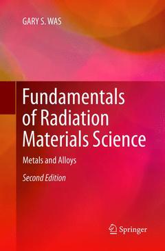 Couverture de l’ouvrage Fundamentals of Radiation Materials Science