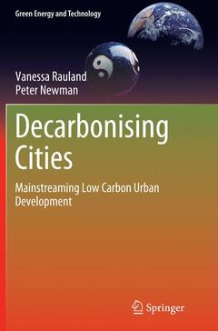 Couverture de l’ouvrage Decarbonising Cities