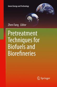 Couverture de l’ouvrage Pretreatment Techniques for Biofuels and Biorefineries