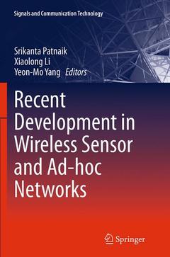 Couverture de l’ouvrage Recent Development in Wireless Sensor and Ad-hoc Networks