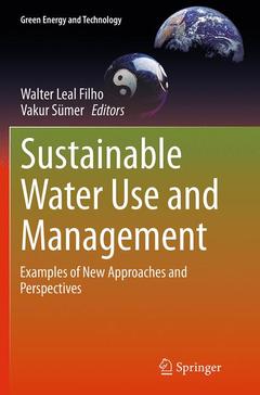 Cover of the book Sustainable Water Use and Management