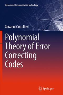 Couverture de l’ouvrage Polynomial Theory of Error Correcting Codes