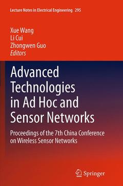 Couverture de l’ouvrage Advanced Technologies in Ad Hoc and Sensor Networks