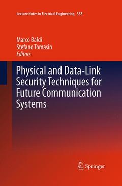 Couverture de l’ouvrage Physical and Data-Link Security Techniques for Future Communication Systems