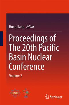 Couverture de l’ouvrage Proceedings of The 20th Pacific Basin Nuclear Conference