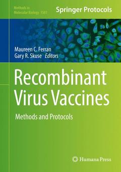 Couverture de l’ouvrage Recombinant Virus Vaccines