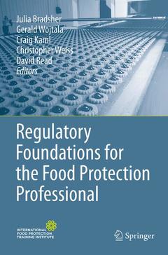 Couverture de l’ouvrage Regulatory Foundations for the Food Protection Professional