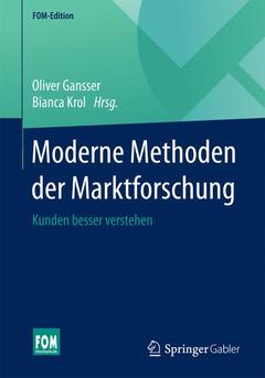Couverture de l’ouvrage Moderne Methoden der Marktforschung