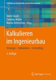 Cover of the book Kalkulieren im Ingenieurbau