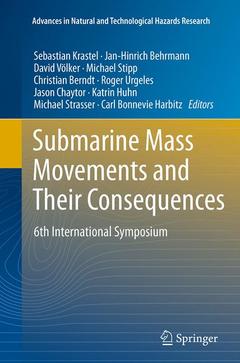 Couverture de l’ouvrage Submarine Mass Movements and Their Consequences