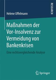 Couverture de l’ouvrage Maßnahmen der Vor-Insolvenz zur Vermeidung von Bankenkrisen