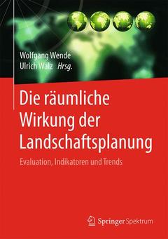 Cover of the book Die räumliche Wirkung der Landschaftsplanung