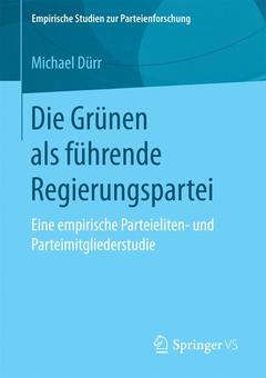 Couverture de l’ouvrage Die Grünen als führende Regierungspartei