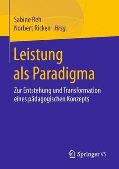 Cover of the book Leistung als Paradigma