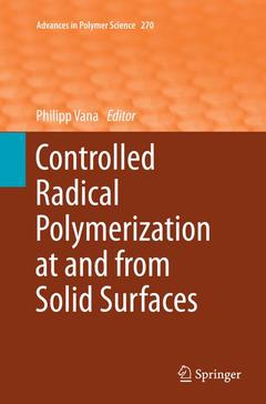 Couverture de l’ouvrage Controlled Radical Polymerization at and from Solid Surfaces