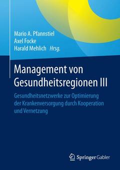 Cover of the book Management von Gesundheitsregionen III