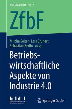 Couverture de l’ouvrage Betriebswirtschaftliche Aspekte von Industrie 4.0